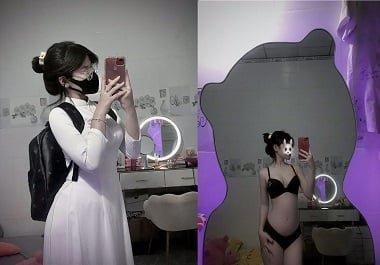 Đụ con cặc em Thu Hiền nữ sinh dâm dục áo dài