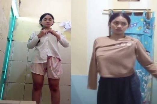 Em nữ sinh hào hứng được lưu lại trong clip nóng